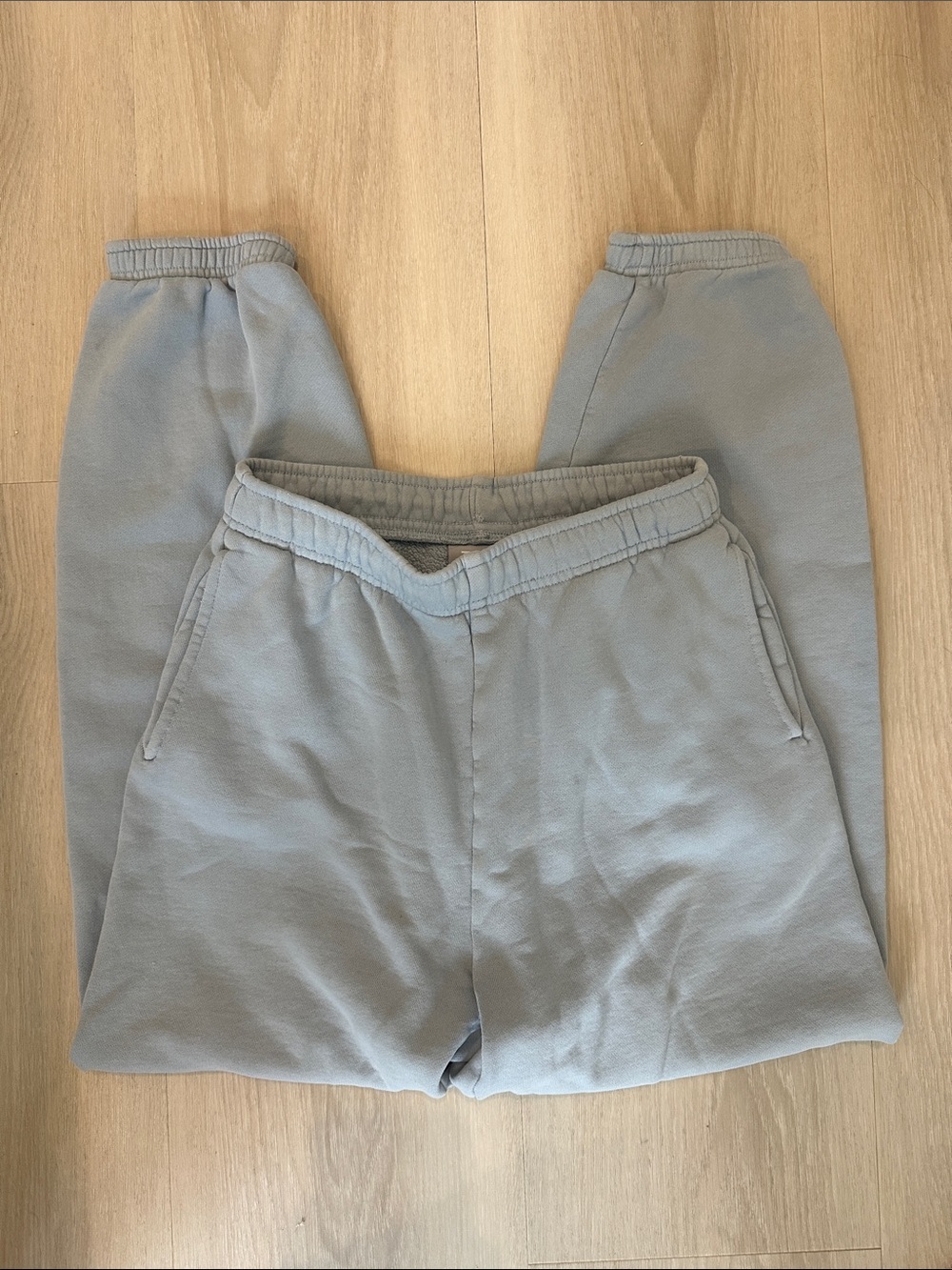 Aritzia TNA Cozy Fleece Mega Light Blue Women's Joggers Size XS - Picture 2 of 4